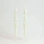 Coppia Candele Lunghe- Bianco
