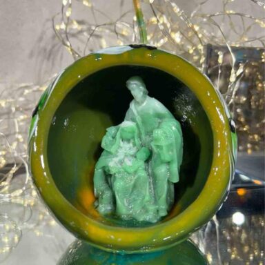 Composizione Sfera Presepe Verde