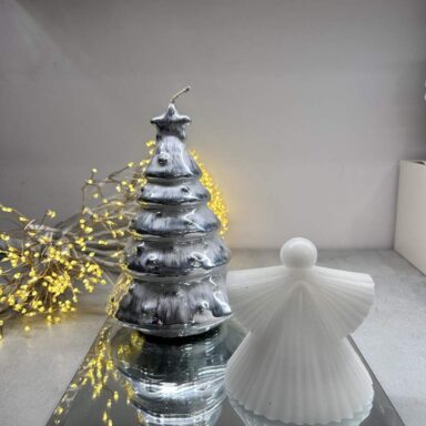 Composizione Albero e Angelo Led