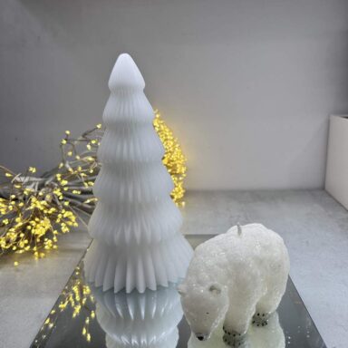 Composizione Albero Led e Orsetto Polare