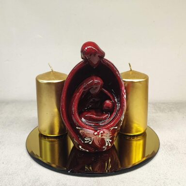 Composizione con Presepe e dettagli oro