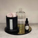 Specchio con Campana Quarzo Rosa – Bamboo & Vetiver