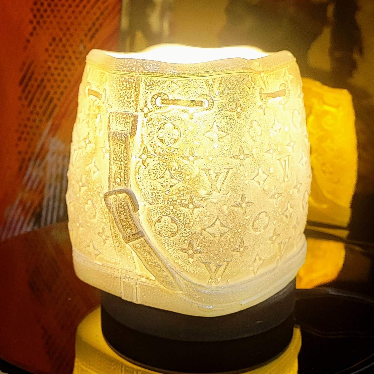 Lampada cera sacco 2